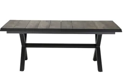 Online Sincro/Valencia Garten-Essgruppe, anthrazit/grau, Alu/Textilgewebe/Keramik, 200/260 x 100 cm, inkl. 8 Diningsessel, stufenlos verstellbar Garten-Essgruppen
