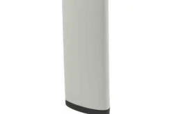 Outlet Sincro/Velia Garten-Essgruppe für 6 Personen, matt weiß-grau/washed grey, Alu/Ranotex, ausziehbare Tischplatte aus Keramik, stapelbare Stühle Aluminium-Gartenmöbel