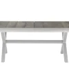 Clearance Sincro/Velia Garten-Essgruppe für 8 Personen, matt weiß-grau/washed grey, Alu/Ranotex, ausziehbare Tischplatte aus Keramik, stapelbare Stühle Garten-Essgruppen|Aluminium-Gartenmöbel