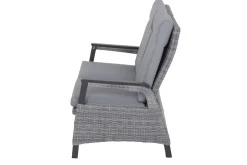 Clearance Solea Sofa, anthrazit/blau, Aluminium, 151,5x85x97 cm, stufenlos verstellbar Gartenbänke & Gartensofas