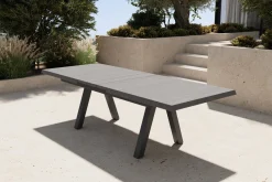 Best Tirana Ausziehtisch, matt anthrazit, Alu/Keramik, 200/260 x 100 cm, ausziehbar, witterungsbeständig Gartentische