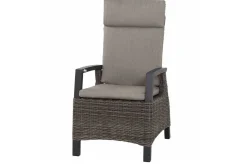 Sale Tirana/Corido Garten-Essgruppe, anthrazit, Aluminium/Keramik/Polyrattan, Ausziehtisch, 8 verstellbare Sessel Polyrattan-Gartenmöbel|Garten-Essgruppen