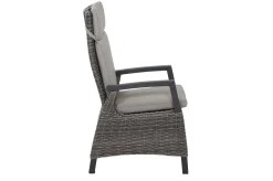 Sale Tirana/Corido Garten-Essgruppe, anthrazit, Aluminium/Keramik/Polyrattan, Ausziehtisch, 8 verstellbare Sessel Polyrattan-Gartenmöbel|Garten-Essgruppen