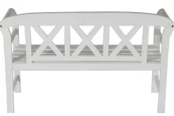 Hot Gartenbank, weiß, Akazie, 128 x 54 x 81 cm, 2 Personen, FSC®-zertifiziertes Produkt Gartenbänke & Gartensofas