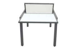 Outlet Garten-Essgruppe mit 6 Sesseln, anthrazit/grau, Alu/Glas, Tisch ca. 160/220 x 90 cm, ausziehbar, witterungsbeständig, FSC®-zertifiziertes Produkt Garten-Essgruppen|Aluminium-Gartenmöbel