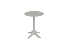 Pico Soft Balkon-Set, grau, Kunststoff, Tisch Ø 70 cm und 2 Stapelsessel, UV-beständig, wetterfest Balkonmöbel-Set