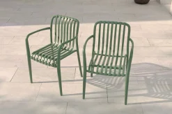 Online Pico Soft Stapelsessel 2er-Set, pestogrün, Kunststoff, 54 x 58,5 x 80,5 cm, stapelbar, UV-beständig Gartenstühle & Gartensessel