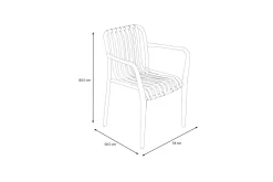 Online Pico Soft Stapelsessel 2er-Set, pestogrün, Kunststoff, 54 x 58,5 x 80,5 cm, stapelbar, UV-beständig Gartenstühle & Gartensessel