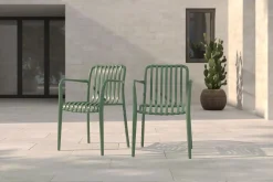 Online Pico Soft Stapelsessel 2er-Set, pestogrün, Kunststoff, 54 x 58,5 x 80,5 cm, stapelbar, UV-beständig Gartenstühle & Gartensessel