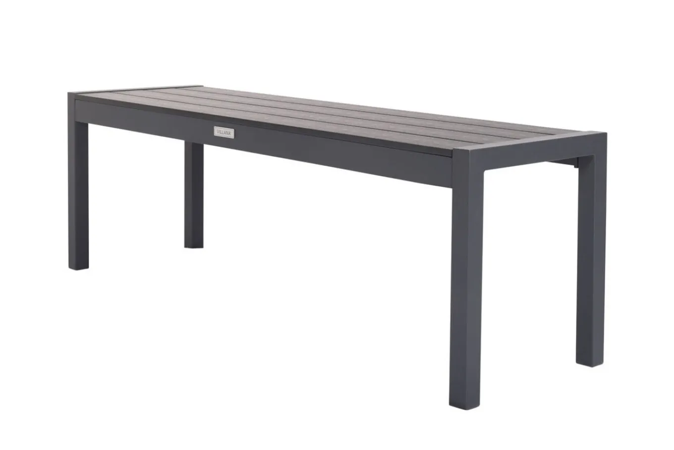 Sale Sylvania Bank, anthrazit, Alu/Holzimitat, 135x40x45 cm, für bis zu 3 Personen Gartenbänke & Gartensofas