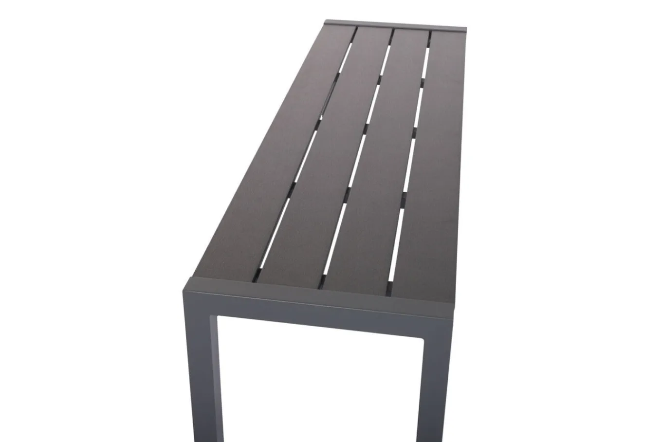Sale Sylvania Bank, anthrazit, Alu/Holzimitat, 135x40x45 cm, für bis zu 3 Personen Gartenbänke & Gartensofas