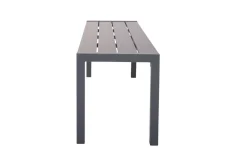 Sale Sylvania Bank, anthrazit, Alu/Holzimitat, 135x40x45 cm, für bis zu 3 Personen Gartenbänke & Gartensofas