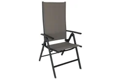 New Sylvania Garten-Essgruppe, 6 Personen, ausziehbarer Tisch 160–220 cm, Aluminium/Textil Garten-Essgruppen|Aluminium-Gartenmöbel