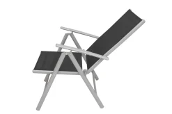 Best Sylvania Garten-Essgruppe, 6 Personen, ausziehbarer Tisch 160–220 cm, Aluminium/Textil Garten-Essgruppen