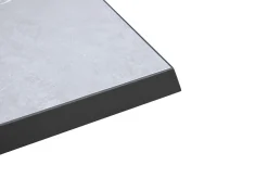 Best Sylvania Garten-Essgruppe mit 6 Klappstühlen, silber/anthrazit, Aluminium/Glas, inkl. Eukalyptus-Armlehnen, ausziehbarer Tisch 160/220 x 90 cm, FSC®-zertifiziertes Produkt Garten-Essgruppen