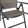 Clearance Sylvania Klappstuhl, anthrazit/grau, Aluminium/Textil, 67 x 58 x 113 cm, klappbar Aluminium-Gartenmöbel|Gartenstühle & Gartensessel