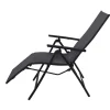 Best Sylvania Relaxsessel, anthrazit/grau, Alu/Textilene, 67 x 58 x 110 cm, klappbar Aluminium-Gartenmöbel|Gartenstühle & Gartensessel