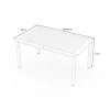 Best Tasmania Ausziehtisch, silber, Alu/Eukalyptus, 150 / 200 x 90 cm, ausziehbar, hohe Belastbarkeit, FSC®-zertifiziertes Produkt Gartentische|Aluminium-Gartenmöbel