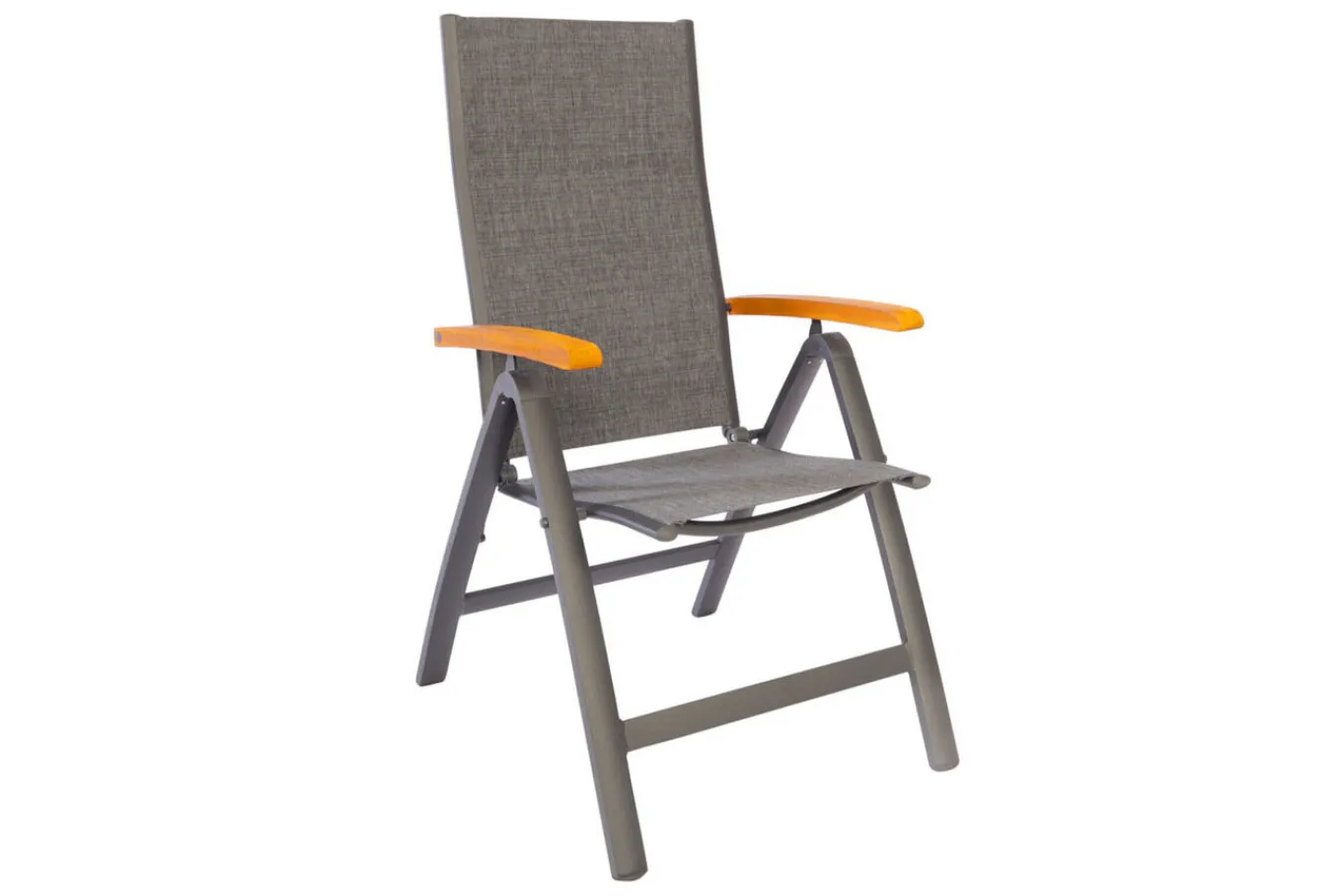 Online Tasmania Garten-Essgruppe mit Bank und 2 Klappstühlen, anthrazit/natur, Aluminium/Eukalyptus, Tischplatte 180 x 90 cm, FSC®-zertifiziertes Produkt Garten-Essgruppen