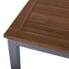 Online Victoria Gartentisch, Alu/Akazie, silber, 150 x 90 x 74 cm, zertifiziertes Material, FSC®-zertifiziertes Produkt Gartentische